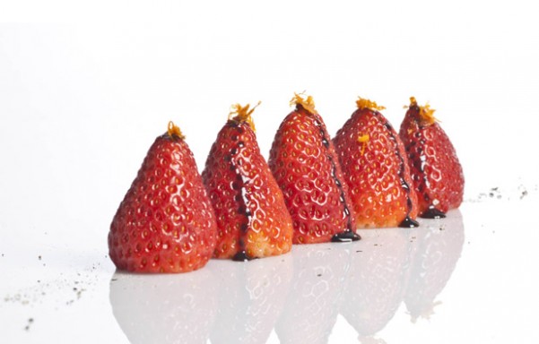 Fresas casi al natural 